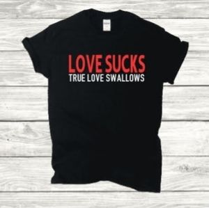 Love Sucks True Love Swallows shirt